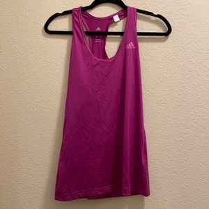 Adidas magenta tank top